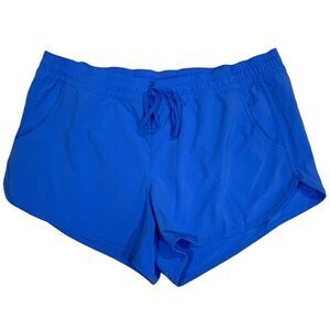 COLUMBIA high waist royal blue running hiking shorts size XL